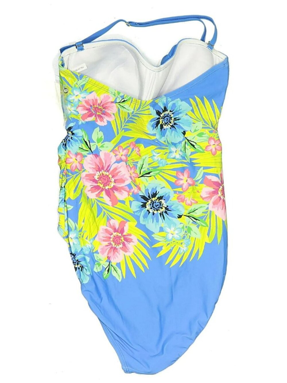 Bleu Rod Beattie Let's Get Away Printed Shirred One-Piece Swimsuit - Picture 12 of 12